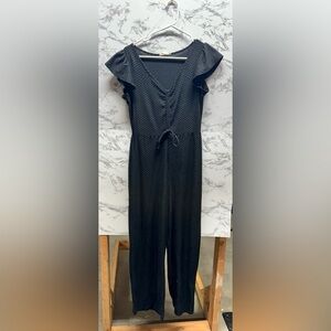 Adidas Blue Tie Front Sheath Maxi Romper